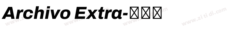 Archivo Extra字体转换